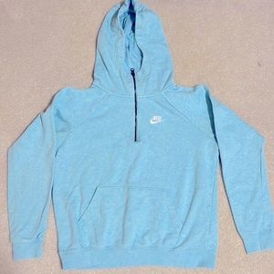 Nike Zipper Neck Hoodie Sweatshirt